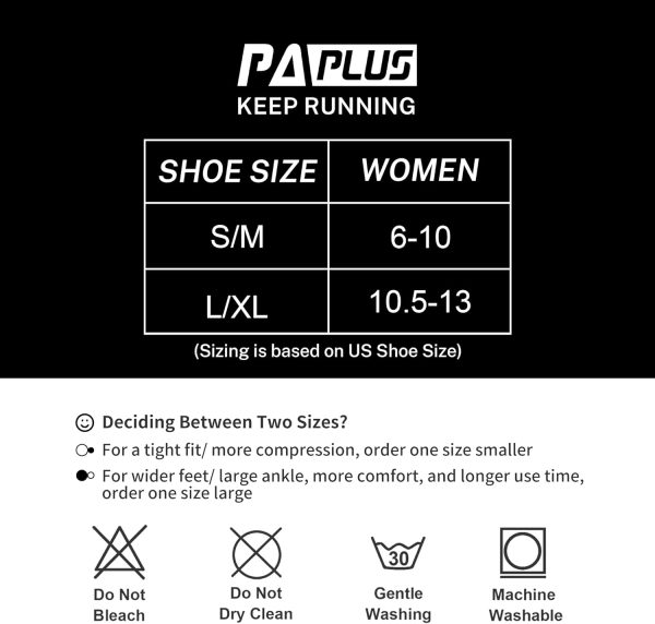 PAPLUS Compression Running Socks Women (6 Pairs), Ankle Athletic Socks Low Cut with Arch Support - Image 2