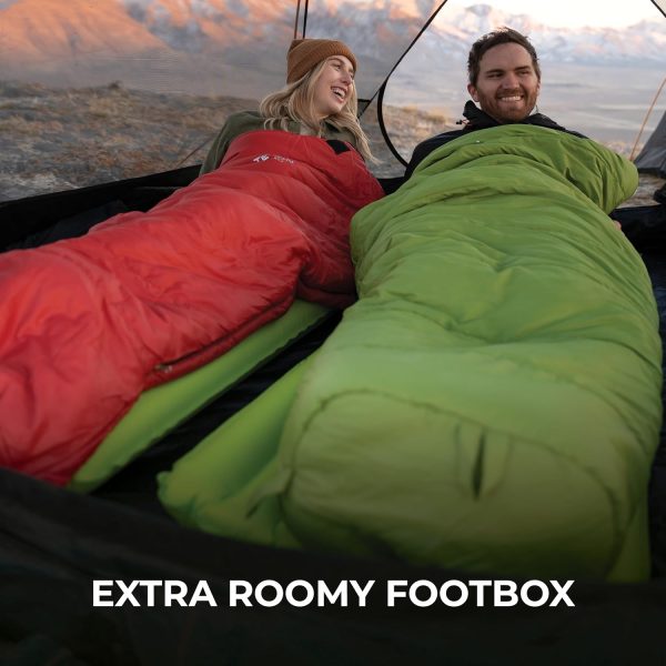 TETON Sports LEEF Ultralight Mummy Sleeping Bag Perfect for Backpacking, Hiking, and Camping; 3-4 Season Mummy Bag; Free Stuff Sack Included - Image 4